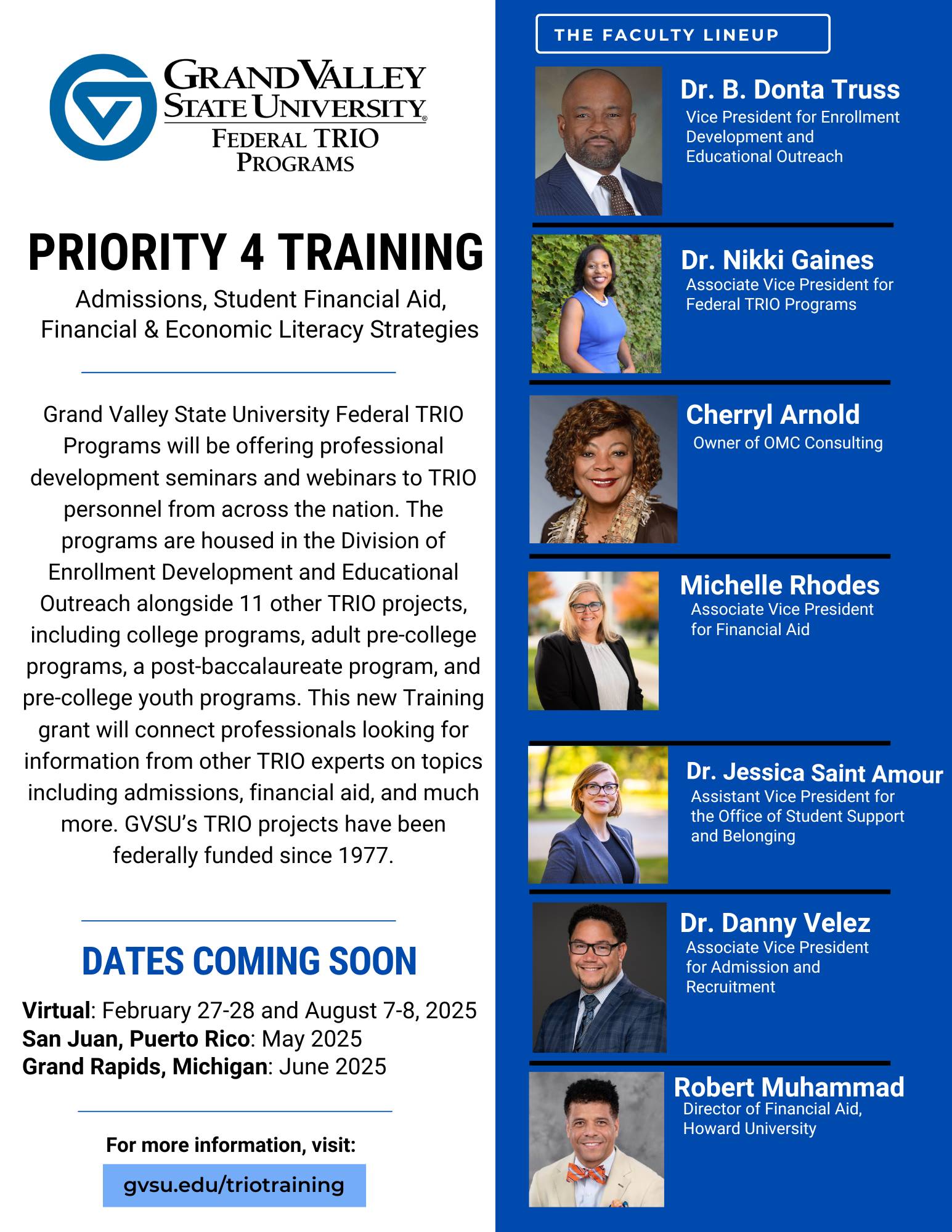 Priority 4 Training Flyer